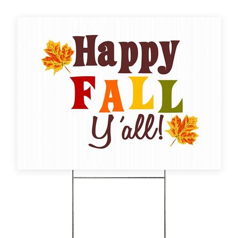 Printable Happy Fall Yall Sign